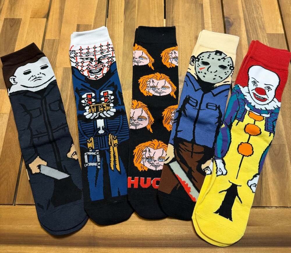 Fillen Classic Horror Movie Socks 5 Pairs
